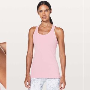 lululemon athletica Rose Pink Tea Racerback Tank Top 💗